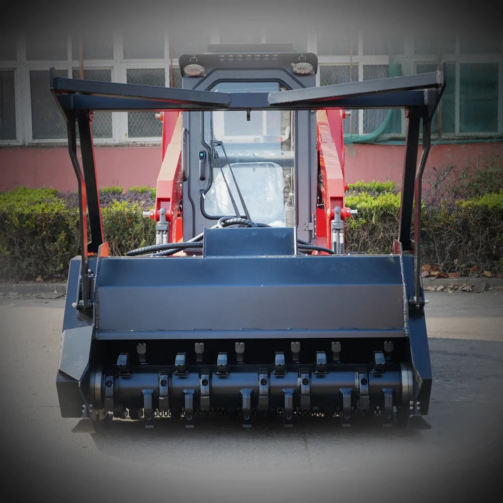 87 Inch Skid Steer Forestry Mulcher Attachment Suits HY1025C/HY1050C/HY1065C Mini Skid Steer Loaders | HUAYEE HYL08