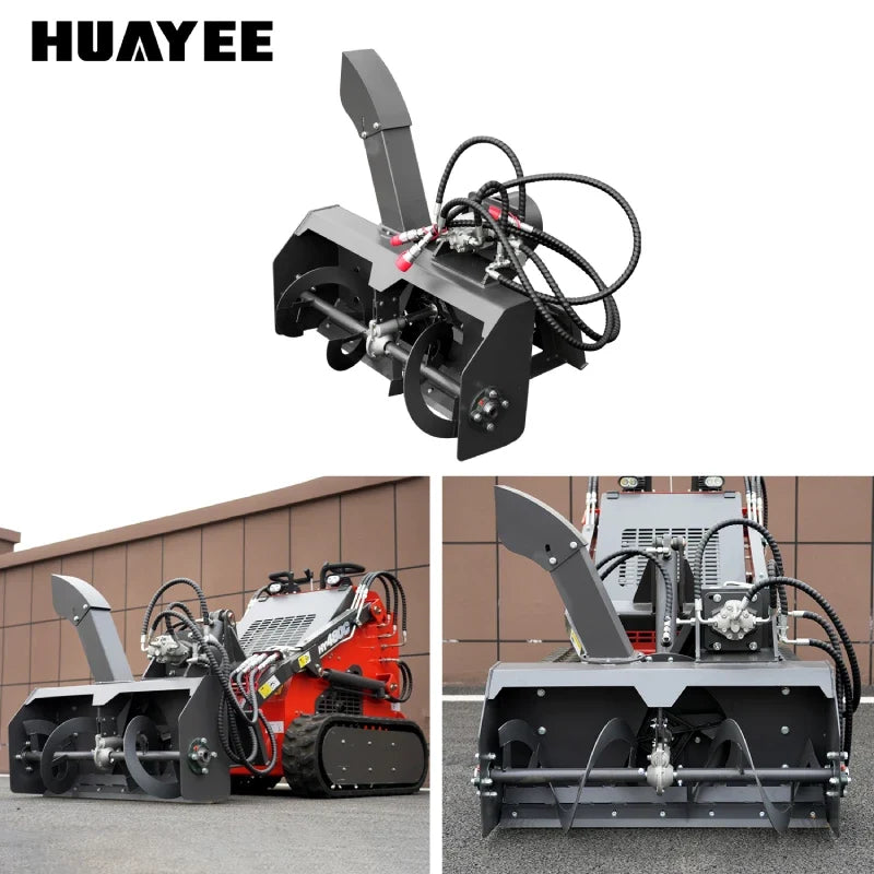 Snow Thrower Attachment for Mini Skid Steer Loaders | HUAYEE HYS07