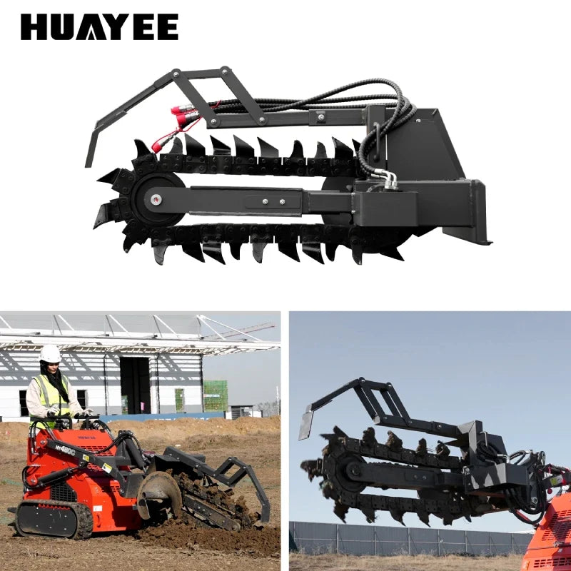 Trench Opener Attachment for Mini Skid Steer Loaders | HUAYEE HYS05