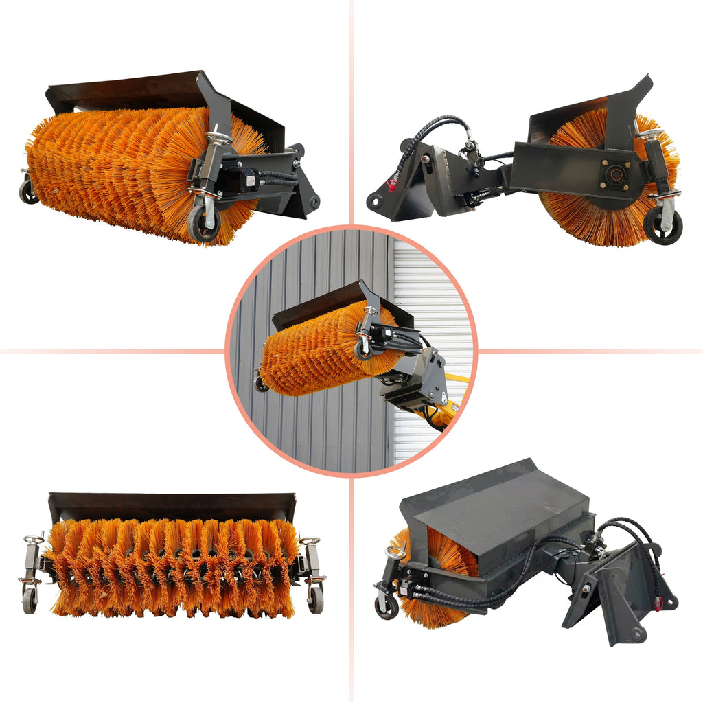 HUAYEE WHY-8 Floor Sweeper Attachment for WHY1500 Wheel Loaders